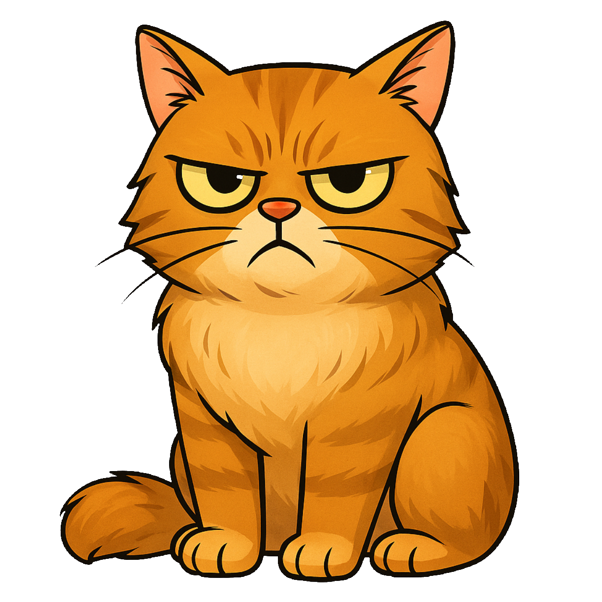 Angry cat